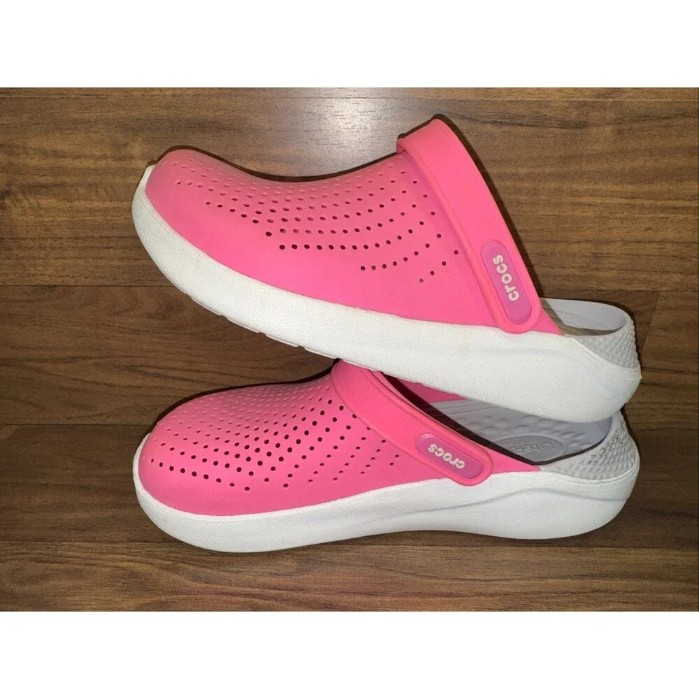 Pink Crocs LiteRide Clogs Sz 8 Women 6 Men